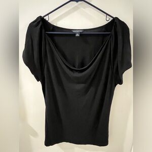 Banana Republic Black Cowl Neck Blouse, size XL
